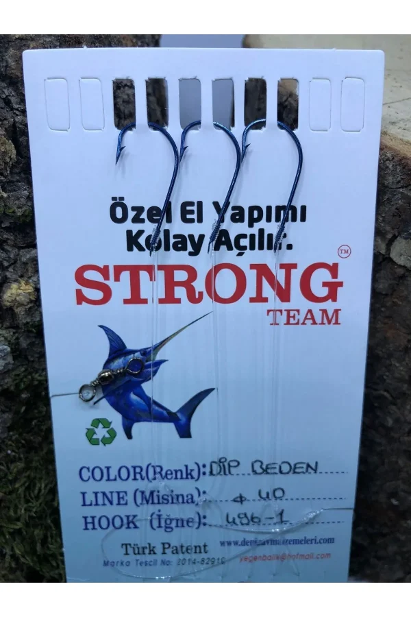 Deniz Siyah Üçlü Dip İğne Takımı 496 Serisi - Görsel 2